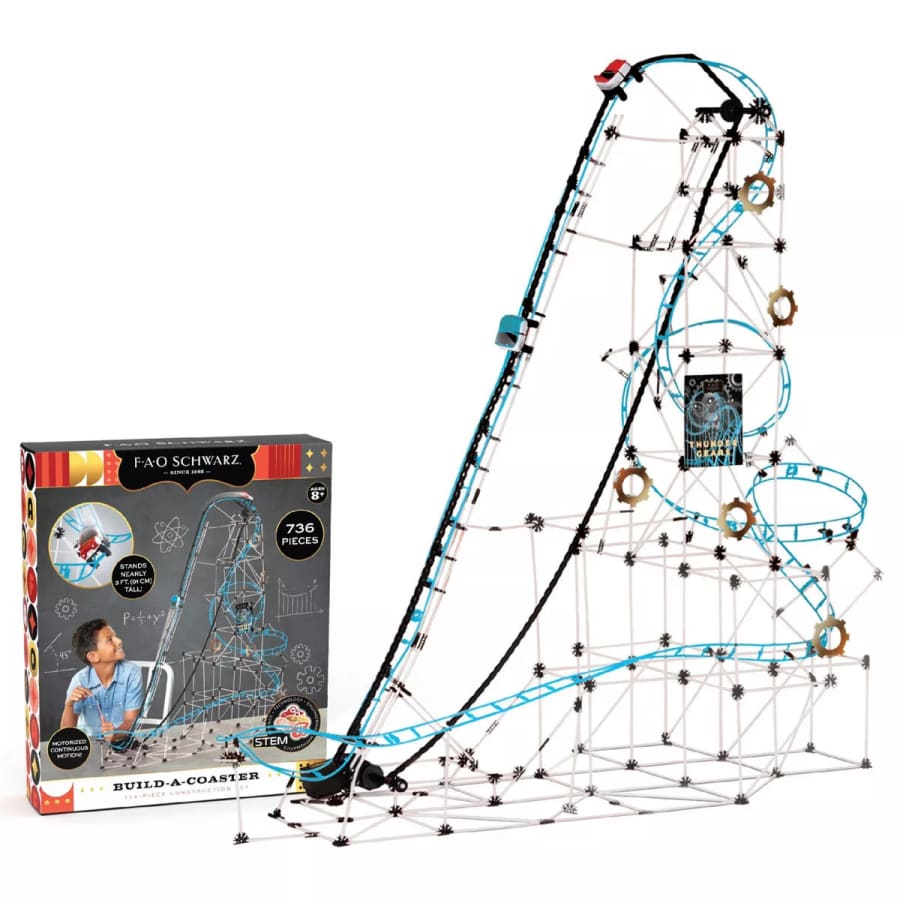 FAO Schwarz 736-Piece Roller Coaster Model Kit for $20 FAO Schwarz 736-Piece Roller Coaster Model Kit for $20