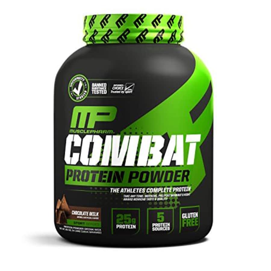 Muscle Pharm MusclePharm Combat Protein Powder, 5 Protein Blend, Chocolate Milk, 4 Pounds, 52 Servings for $70 Muscle Pharm MusclePharm Combat Protein Powder, 5 Protein Blend, Chocolate Milk, 4 Pounds, 52 Servings for $70