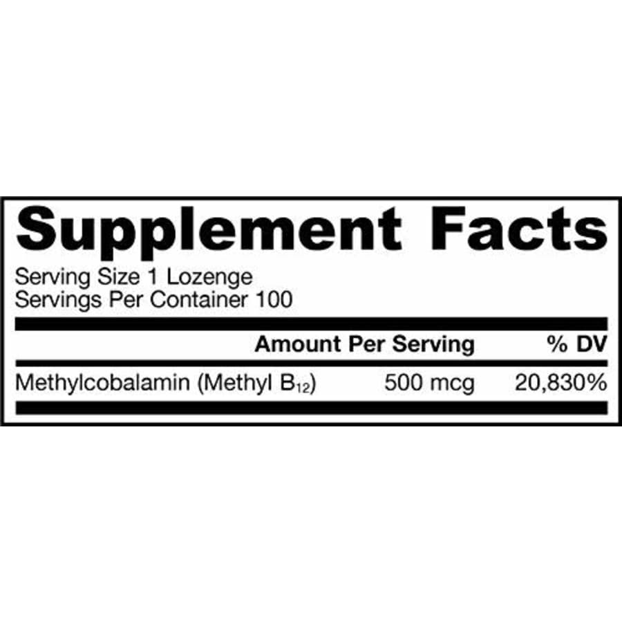 Jarrow Formulas Methyl B-12 500 mcg, Supports Brain Cells & Nerve Tissue, 100 Lozenges for $14