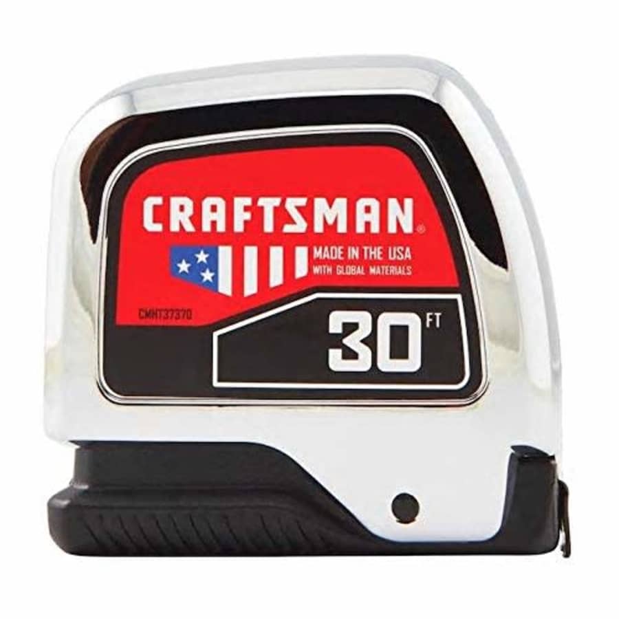CRAFTSMAN Tape Measure, Chrome, 30-Foot (CMHT37370S) for $15 CRAFTSMAN Tape Measure, Chrome, 30-Foot (CMHT37370S) for $15