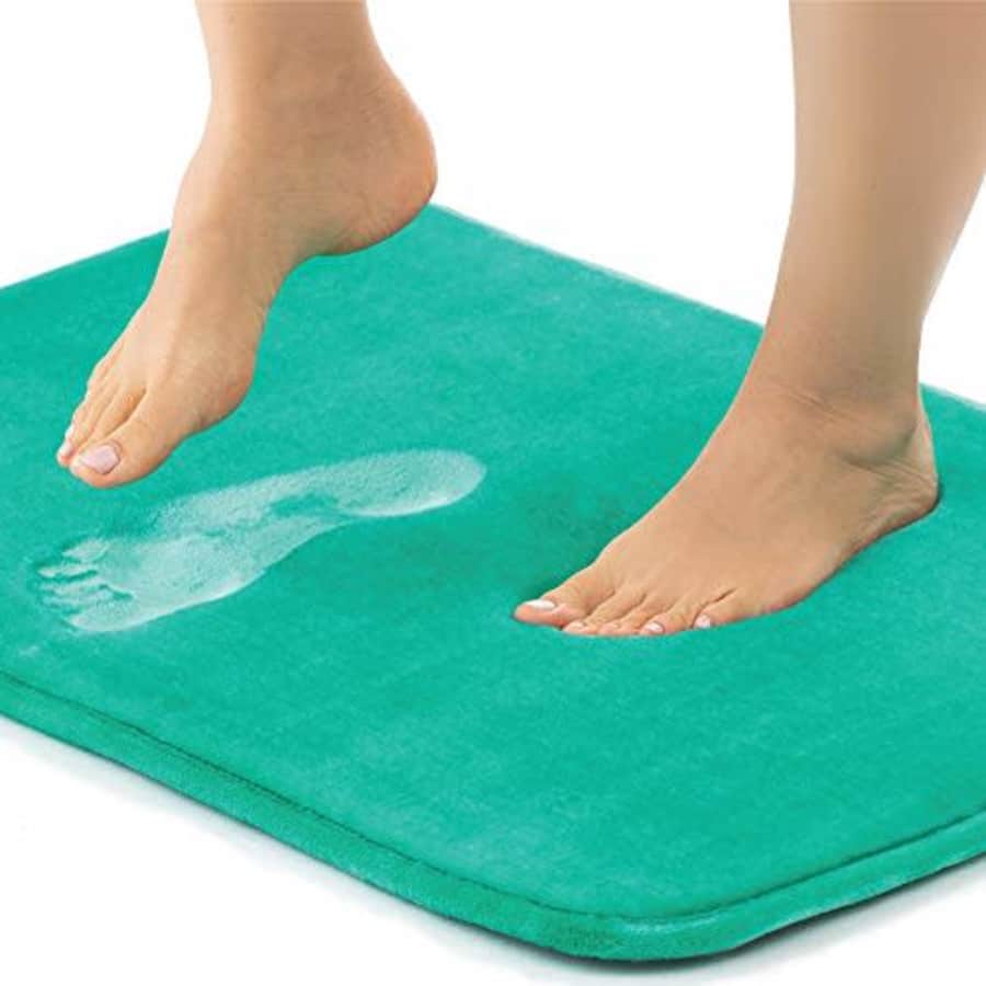 Gorilla Grip Thick Memory Foam Bath Rug, Soft Absorbent Luxury Mats, 60x17, Plush Velvet Topside, for $10