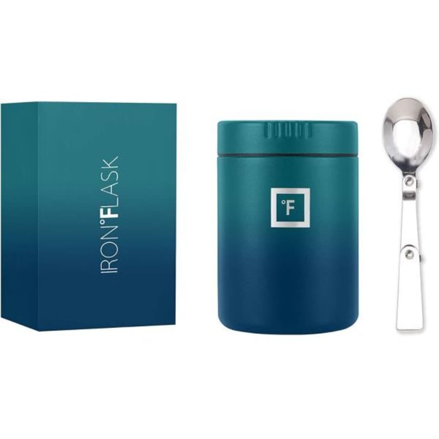 Iron Flask Stainless Steel Thermos w/ Foldable Spoon for $9 Iron Flask Stainless Steel Thermos w/ Foldable Spoon for $9