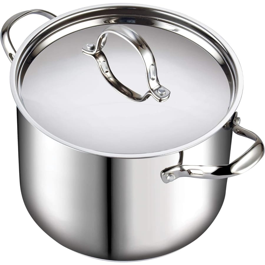Cooks 12-Quart Standard 18/10 Stainless Steel Stockpot for $38 Cooks 12-Quart Standard 18/10 Stainless Steel Stockpot for $38