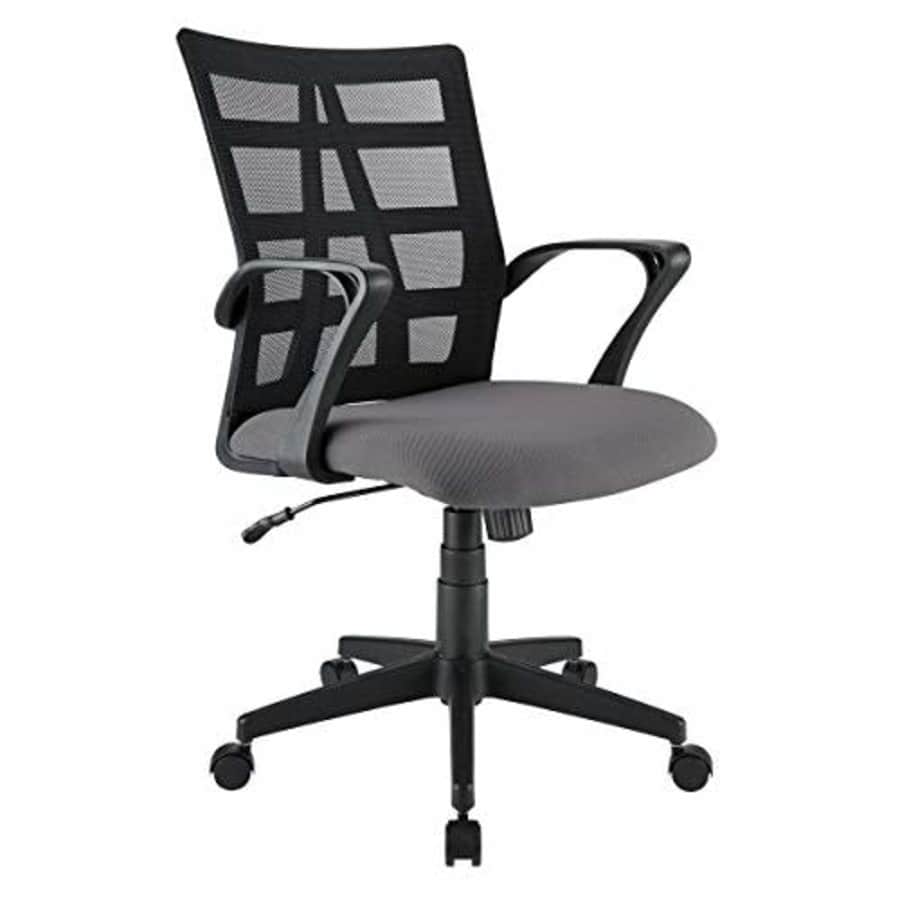 Brenton Studio Jaxby Mesh/Fabric Mid-Back Task Chair for $120 Brenton Studio Jaxby Mesh/Fabric Mid-Back Task Chair for $120