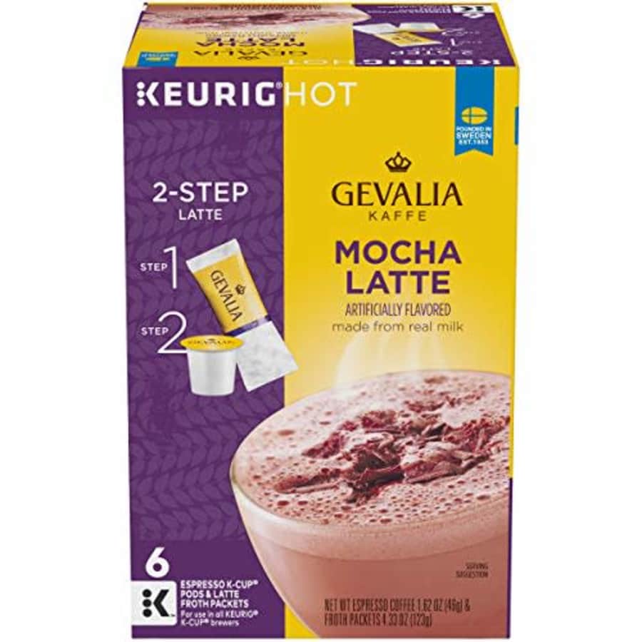 Gevalia Mocha Latte Espresso K-Cup Coffee Pods (36 Pods, 6 Packs of 6) for $43