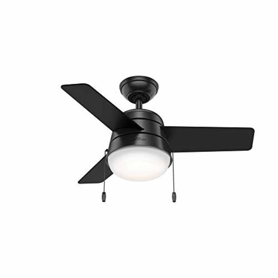 Hunter Fan Company 59302 Hunter 36" Aker Ceiling Fan with Light, Black for $153