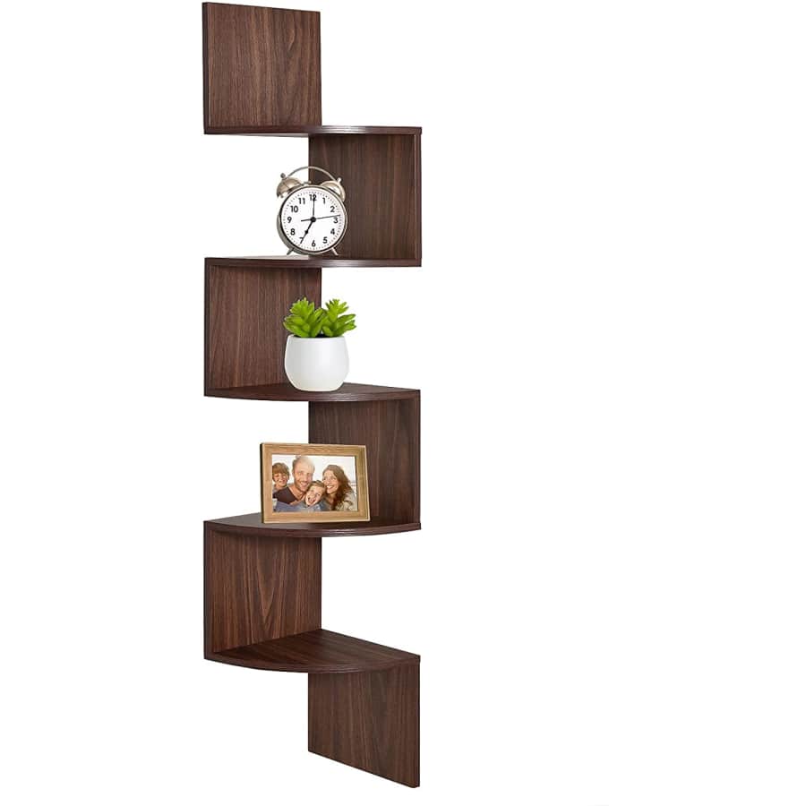 Greenco 5-Tier Floating Corner Shelving Unit for $20 Greenco 5-Tier Floating Corner Shelving Unit for $20