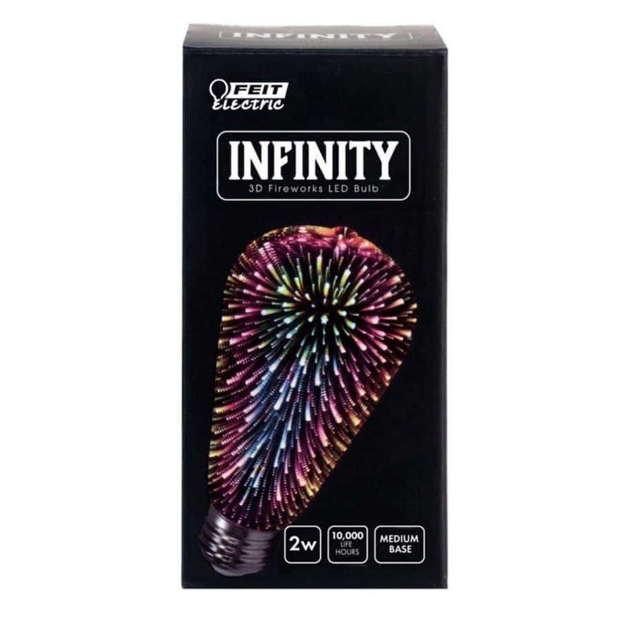 Feit Electric Infinity 3D Fireworks Effect LED Light Bulb for $10