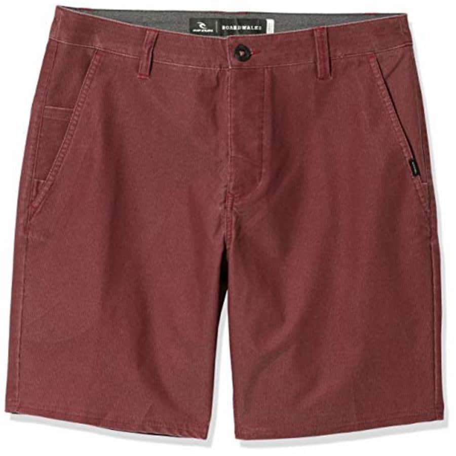 Rip Curl Men's Jonah 19" Boardwalk Hybrid Shorts, Rust, 28 for $47