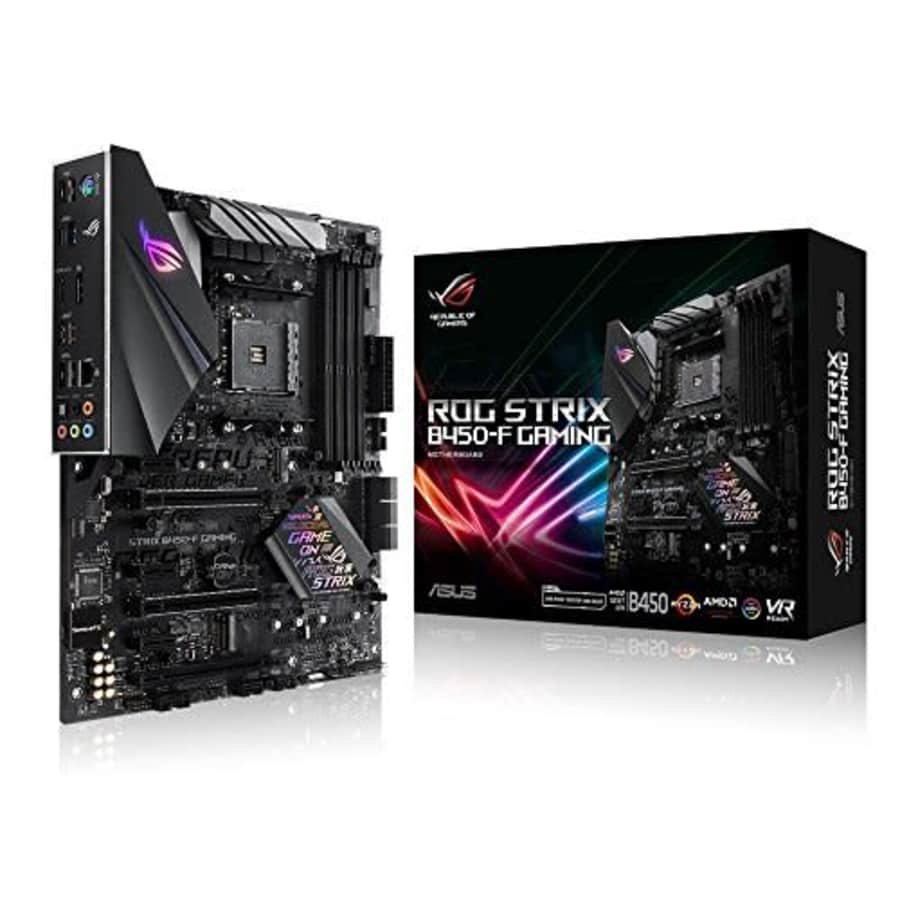 ASUS ROG Strix B450-F Gaming Motherboard (ATX) AMD Ryzen 2 AM4 DDR4 DP HDMI M.2 USB 3.1 Gen2 B450 for $150 ASUS ROG Strix B450-F Gaming Motherboard (ATX) AMD Ryzen 2 AM4 DDR4 DP HDMI M.2 USB 3.1 Gen2 B450 for $150