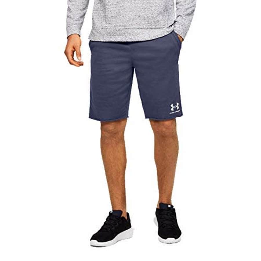 Under Armour Men's Sportstyle TERRY Shorts, Blue Ink (497)/Onyx White, Blue Ink (497)/Onyx White for $22 Under Armour Men's Sportstyle TERRY Shorts, Blue Ink (497)/Onyx White, Blue Ink (497)/Onyx White for $22
