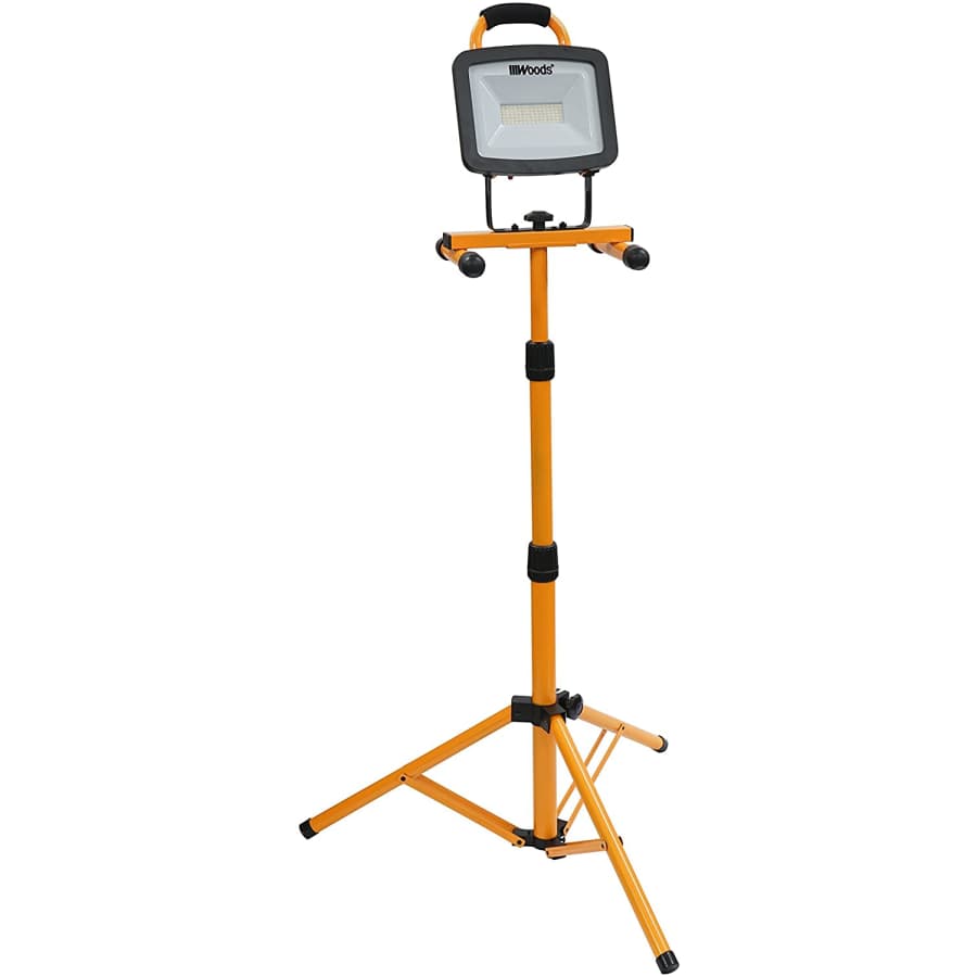 Woods Portable LED Work Light on Tripod for $40 Woods Portable LED Work Light on Tripod for $40