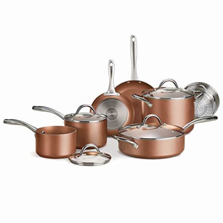 Tramontina 11-Piece Metallic Copper Nonstick Cookware Set for $78
