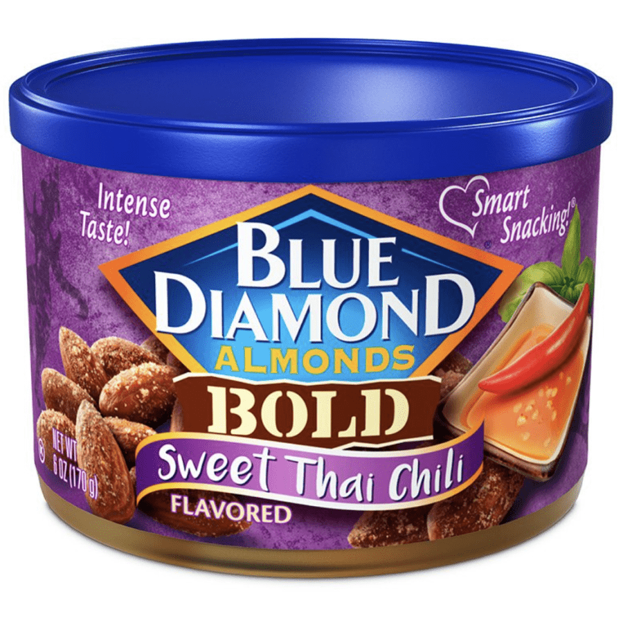 Blue Diamond 6-oz. Bold Sweet Thai Chili Almonds for $4 Blue Diamond 6-oz. Bold Sweet Thai Chili Almonds for $4