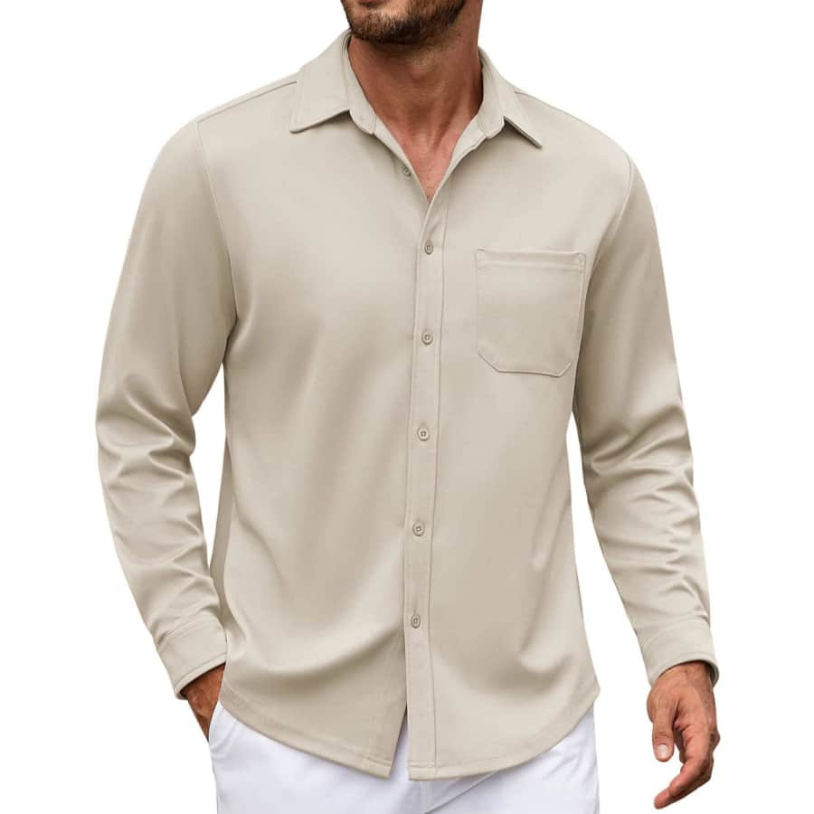 Coofandy Men's Regular Fit Casual Shirt for $13 Coofandy Men's Regular Fit Casual Shirt for $13