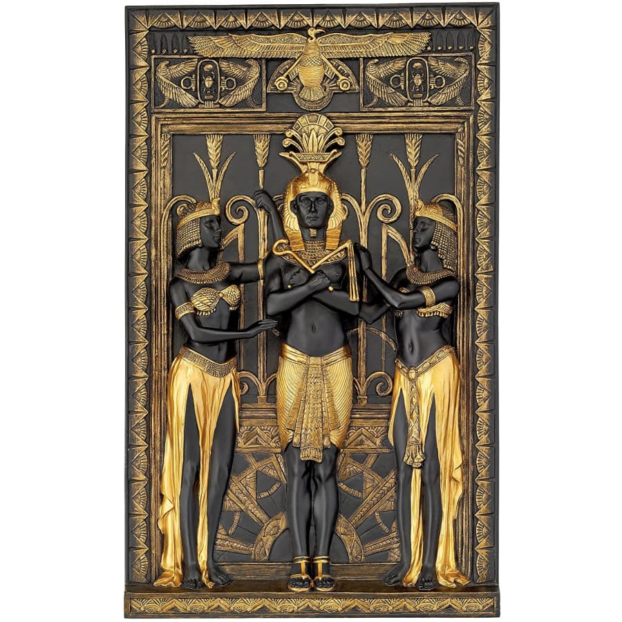 Design Toscano Egyptian Pharaoh and His Maidens 16" x 9.5" Wall Sculpture for $82 Design Toscano Egyptian Pharaoh and His Maidens 16" x 9.5" Wall Sculpture for $82