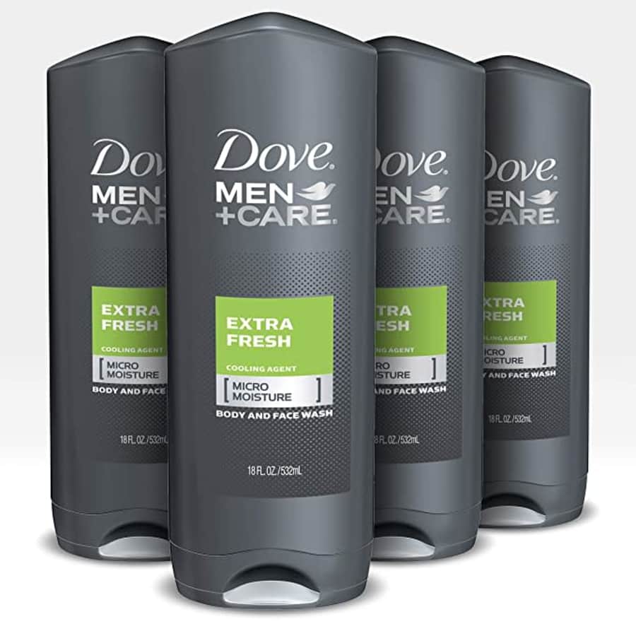 Dove Men+Care 18-oz. Body & Face Wash 4-Pack for $14 via Sub & Save