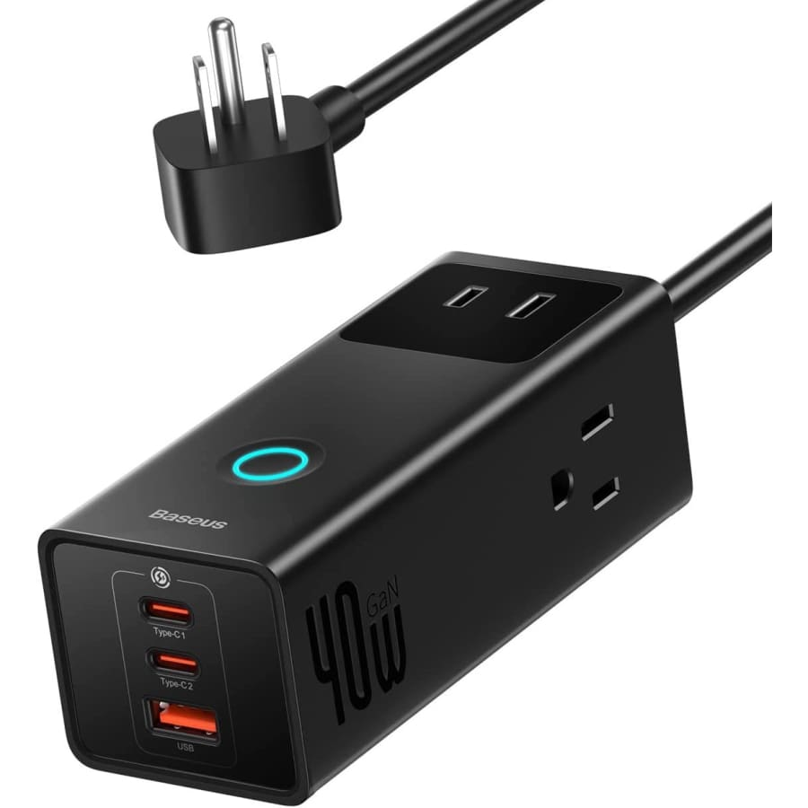 Baseus PowerCombo Pro 40W 6-in-1 Surge Protector Power Strip for $22