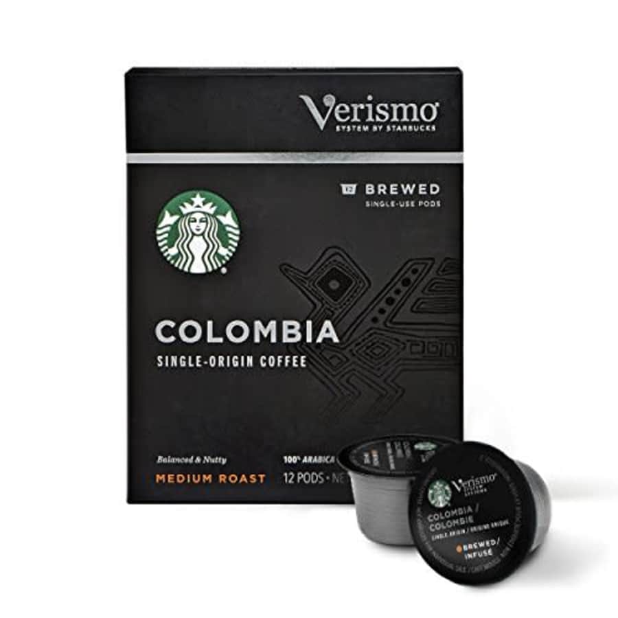 Starbucks Medium Roast Verismo Coffee Pods Colombia for Verismo Brewers 6 boxes (72 pods total), for $120