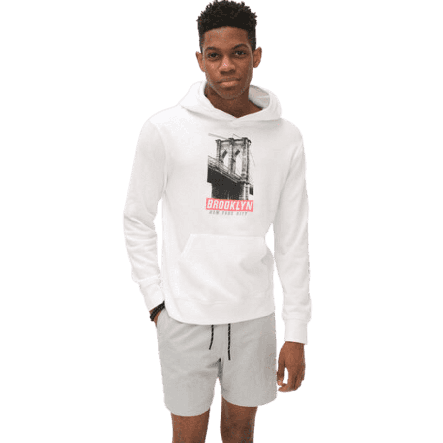 Aeropostale Men's Brooklyn Bridge Pullover Hoodie for $15