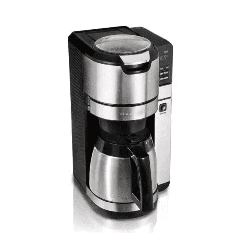 Hamilton Beach 10-Cup Grind & Brew Programmable Coffee Maker w/ Thermal Carafe for $80