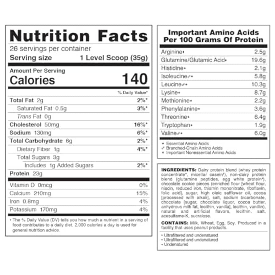 Syntrax Nutrition Matrix Protein Powder, Sustained-Release Protein Blend, Real Cookie Pieces, for $38