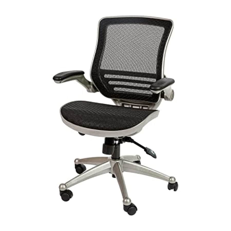 Flash Furniture Mid-Back Transparent Black Mesh Executive Swivel Office Chair with Graphite Silver for $222