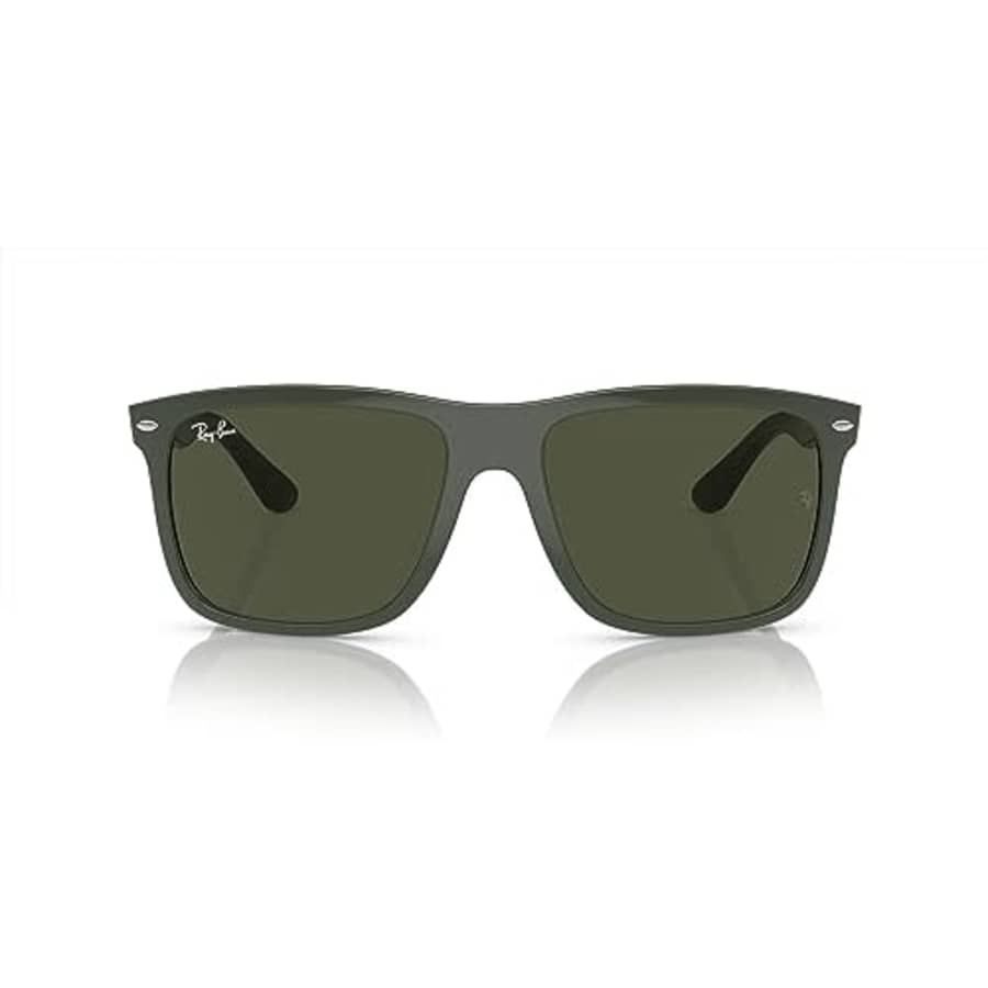 Ray-Ban RB4547 Boyfriend Two Square Sunglasses, Green/Green, 57 mm for $168 Ray-Ban RB4547 Boyfriend Two Square Sunglasses, Green/Green, 57 mm for $168