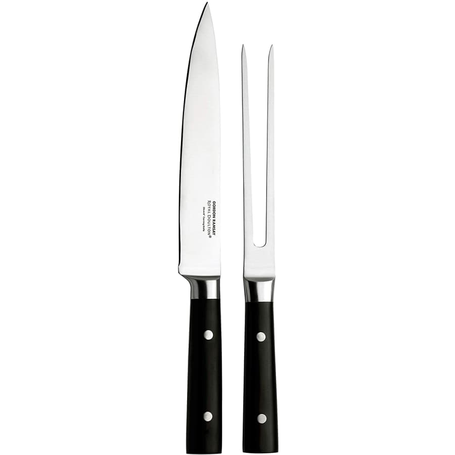 Royal Doulton 2-Piece Gordon Ramsay Knives Carving Set for $24