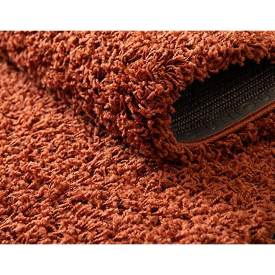 Unique Loom Solo Solid Shag Collection Modern Plush Terracotta Area Rug (2' 2 x 3' 0) for $21