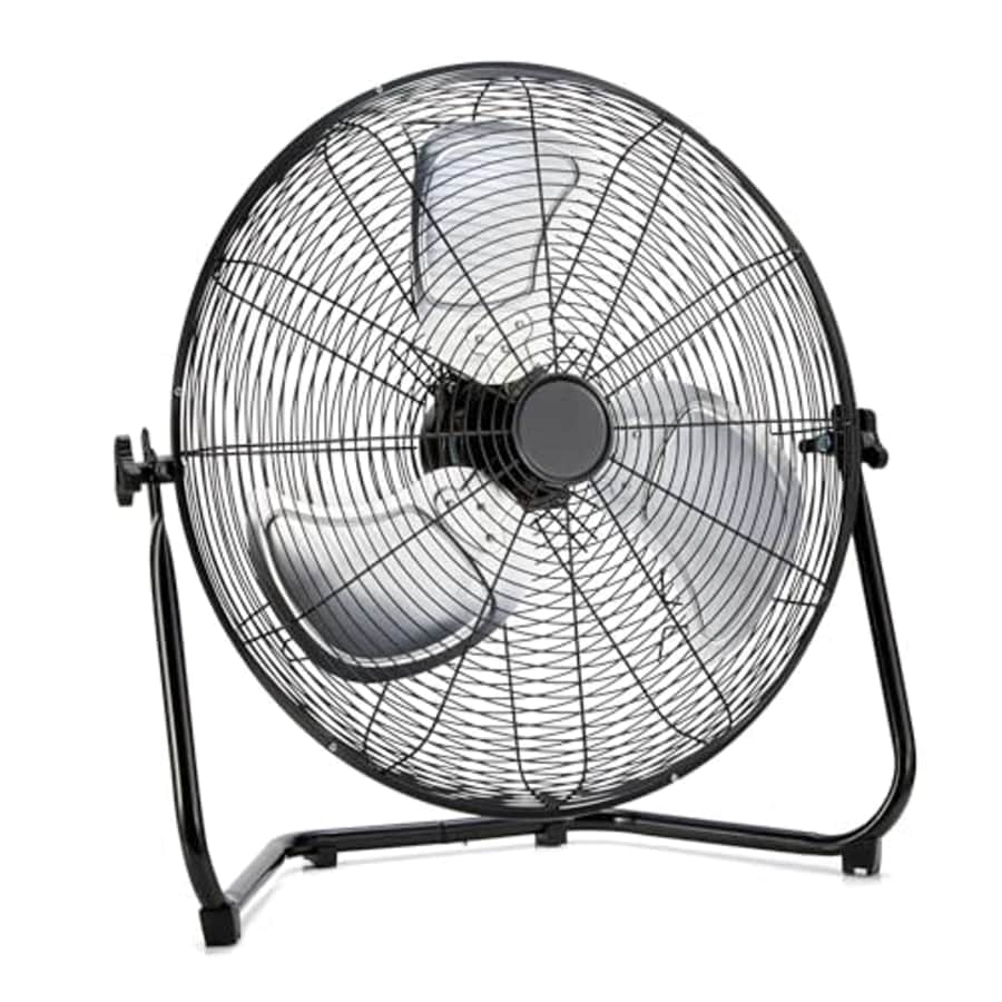 Amazon Basics 20-Inch High-Velocity Industrial Fan with 3 Speeds, Durable Metal Construction and for $50