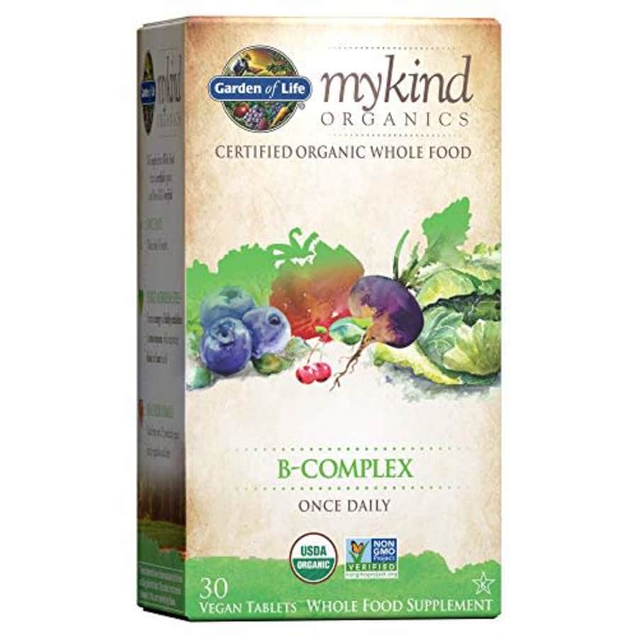 Garden of Life Mykind Organics Vitamin B Complex Once Daily, 30 Tablets, Vegan B Complex Vitamins for $55 Garden of Life Mykind Organics Vitamin B Complex Once Daily, 30 Tablets, Vegan B Complex Vitamins for $55
