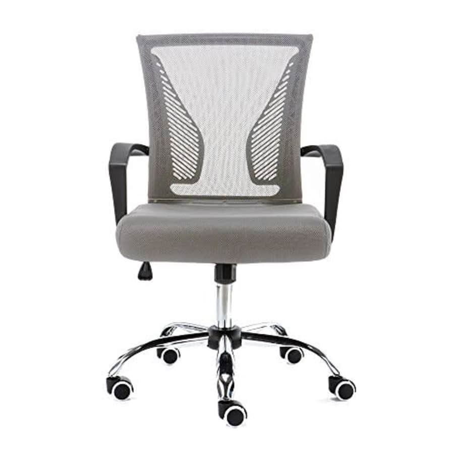 Modern Home Zuna Mid-Back Office Task Chair - Ergonomic Back Supporting Mesh Back Desk Chair for $61