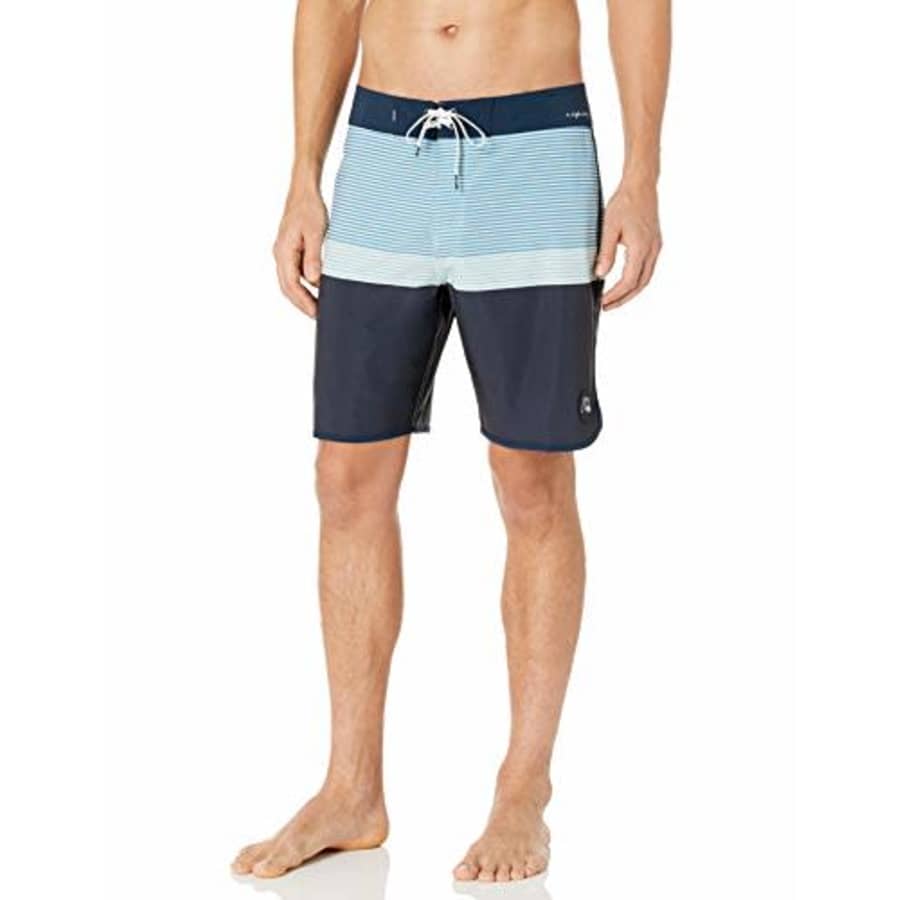 Quiksilver Men's Highline 19 Inch Outseam Stretch Boardshort Swim Trunk, Eggshell Blue, 40 for $14
