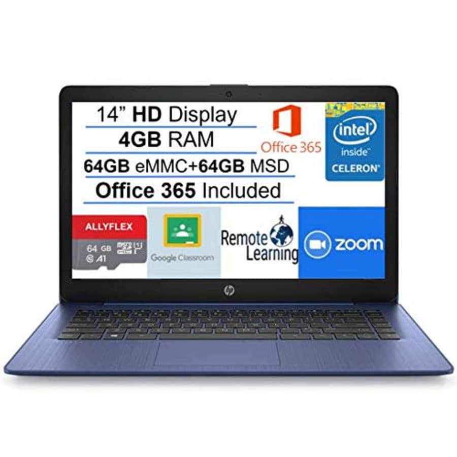 HP 2021 Newest Stream 14in HD SVA Laptop Computer, Intel Celeron N4000 Processor, 4GB RAM, 128GB for $299 HP 2021 Newest Stream 14in HD SVA Laptop Computer, Intel Celeron N4000 Processor, 4GB RAM, 128GB for $299