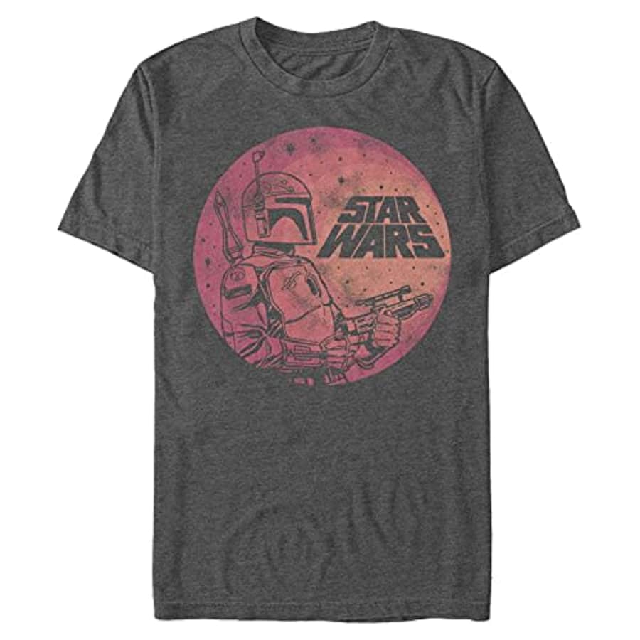 Star Wars Men's Fett Up Graphic T-Shirt, Charcoal Heather, XXL for $18 Star Wars Men's Fett Up Graphic T-Shirt, Charcoal Heather, XXL for $18