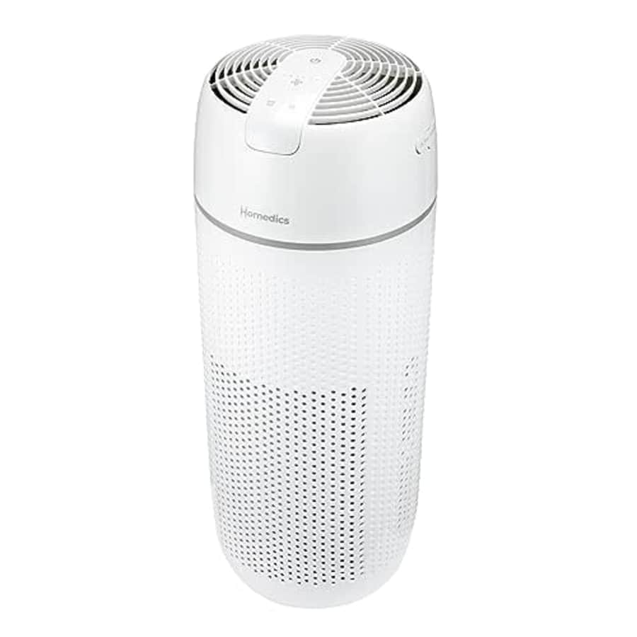 Homedics Air Purifier, 4-in-1 Tower, True HEPA Filtration, Reduce Airborne Allergens, Bacteria, for $250 Homedics Air Purifier, 4-in-1 Tower, True HEPA Filtration, Reduce Airborne Allergens, Bacteria, for $250