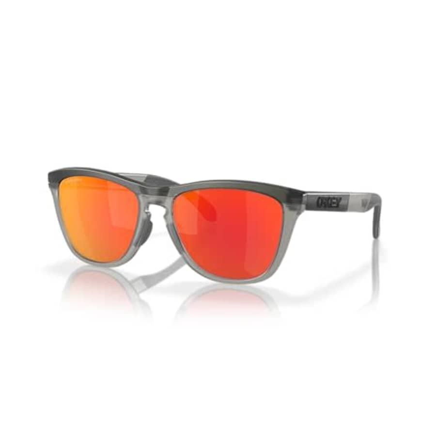 Oakley OO9284A Frogskins Range Low Bridge Fit Round Sunglasses, Matte Grey Smoke/Grey in/Prizm for $185 Oakley OO9284A Frogskins Range Low Bridge Fit Round Sunglasses, Matte Grey Smoke/Grey in/Prizm for $185