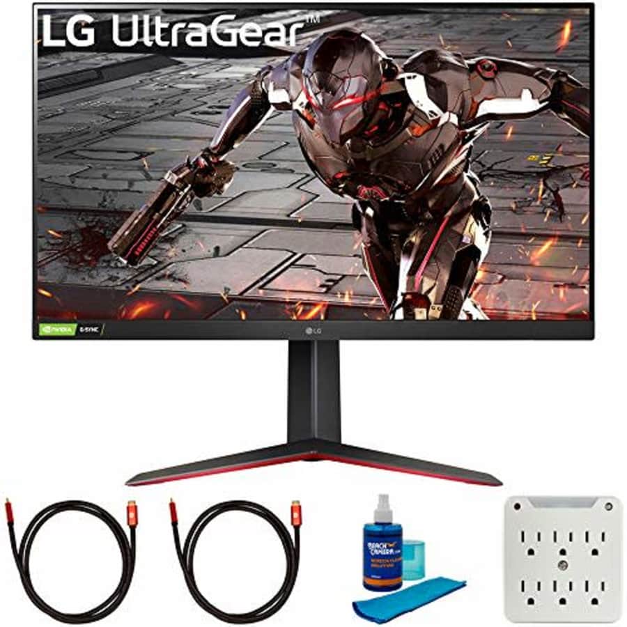 LG 32GN550-B 32 inch Ultragear FHD 165Hz HDR10 Monitor with G-SYNC Bundle with 2X 6FT Universal 4K for $235 LG 32GN550-B 32 inch Ultragear FHD 165Hz HDR10 Monitor with G-SYNC Bundle with 2X 6FT Universal 4K for $235
