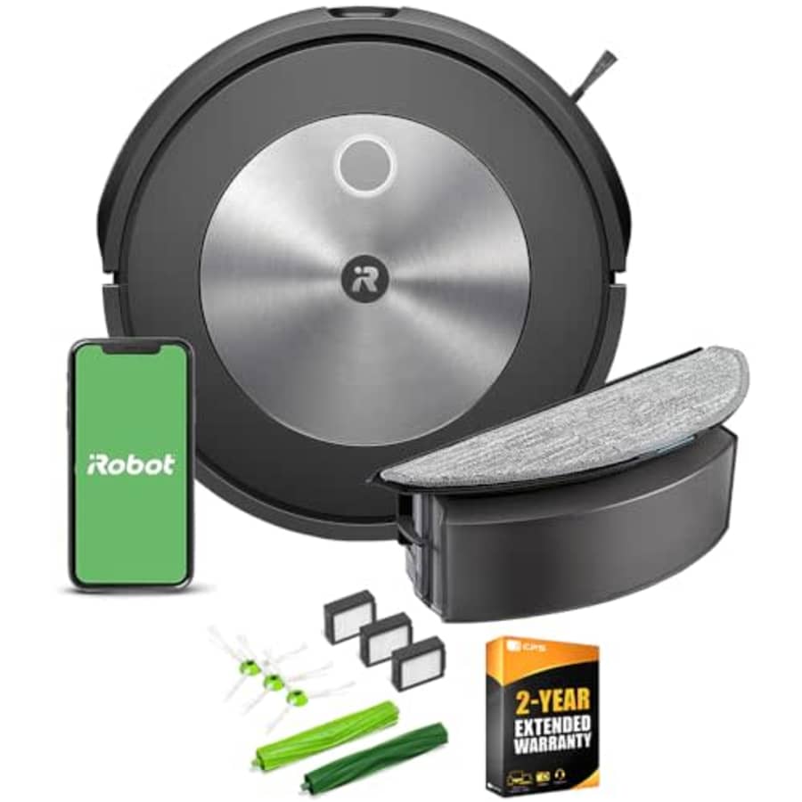 iRobot j517020 Roomba Combo j5 Robot Vacuum & Mop with Smart Mapping Bundle with 2 YR CPS Enhanced for $379 iRobot j517020 Roomba Combo j5 Robot Vacuum & Mop with Smart Mapping Bundle with 2 YR CPS Enhanced for $379