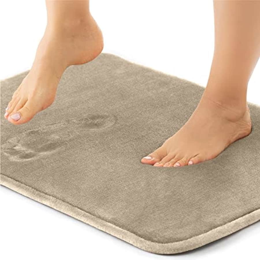 Gorilla Grip Thick Memory Foam Bath Rug, Soft Absorbent Luxury Mats, 60x24, Plush Velvet Topside, for $45 Gorilla Grip Thick Memory Foam Bath Rug, Soft Absorbent Luxury Mats, 60x24, Plush Velvet Topside, for $45