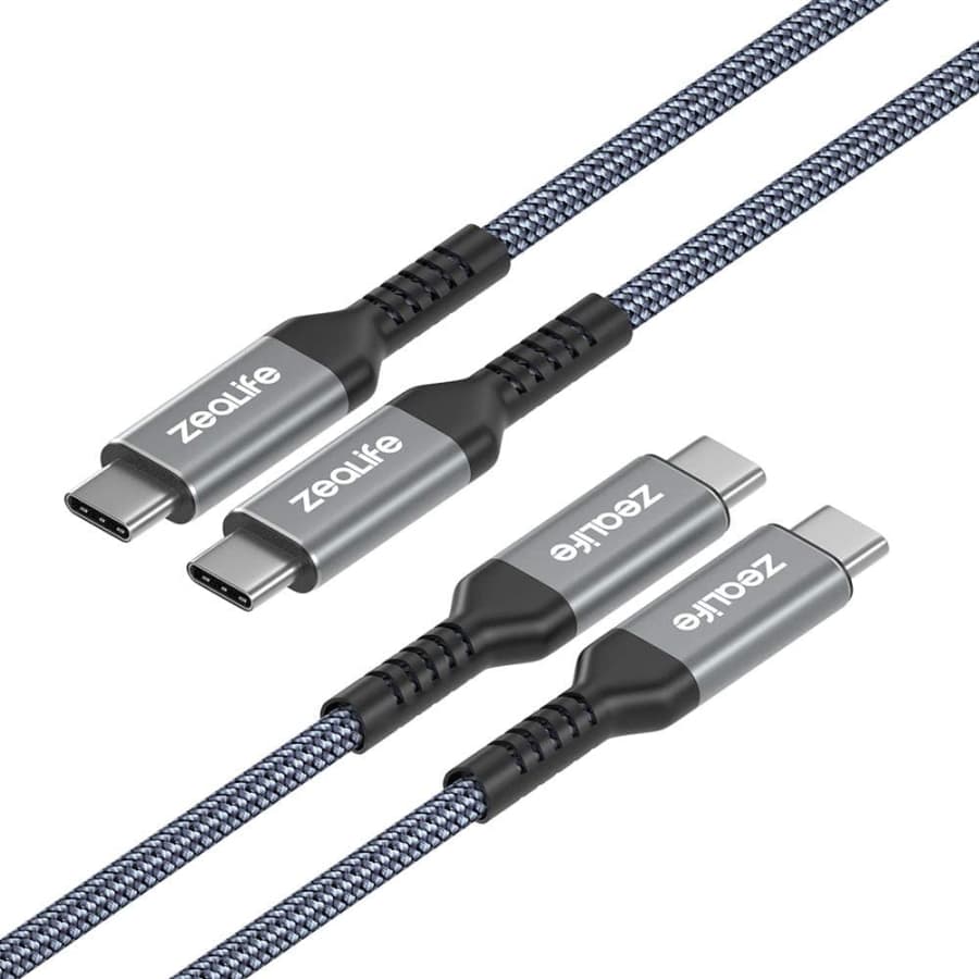 ZeaLife USB-C to USB-C Cable 2-Pack for $6 ZeaLife USB-C to USB-C Cable 2-Pack for $6