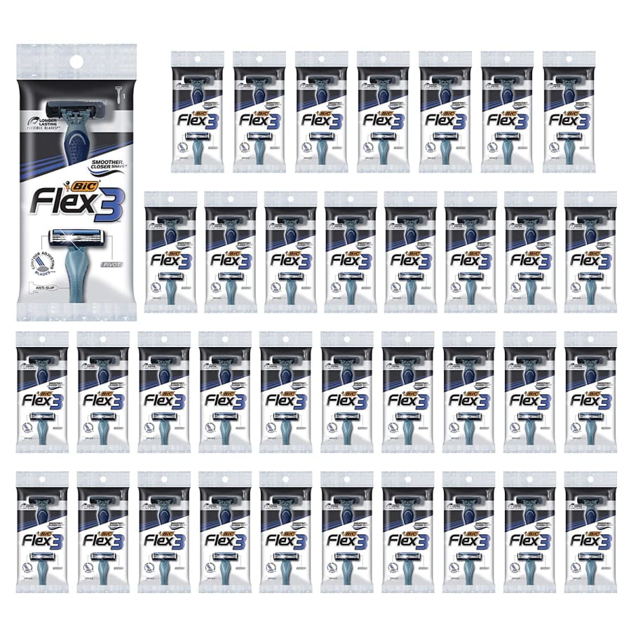 BIC Flex 3 Men's 3-Blade Disposable Shaving Razor 36-Pack for $104