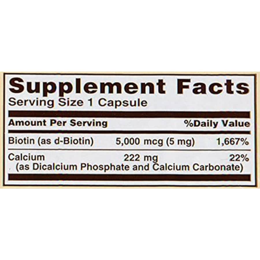 Sundown Naturals Sundown, Biotin 5000 Mcg Capsules, 60 ct for $15