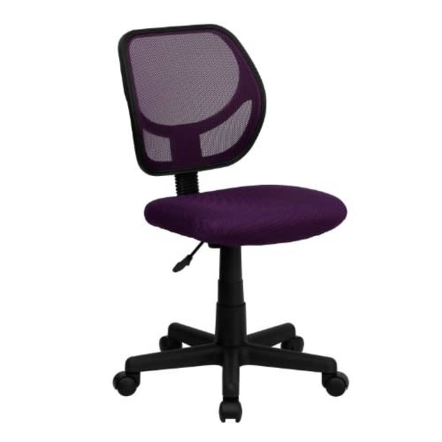 Flash Furniture Low Back Purple Mesh Swivel Task Office Chair for $60