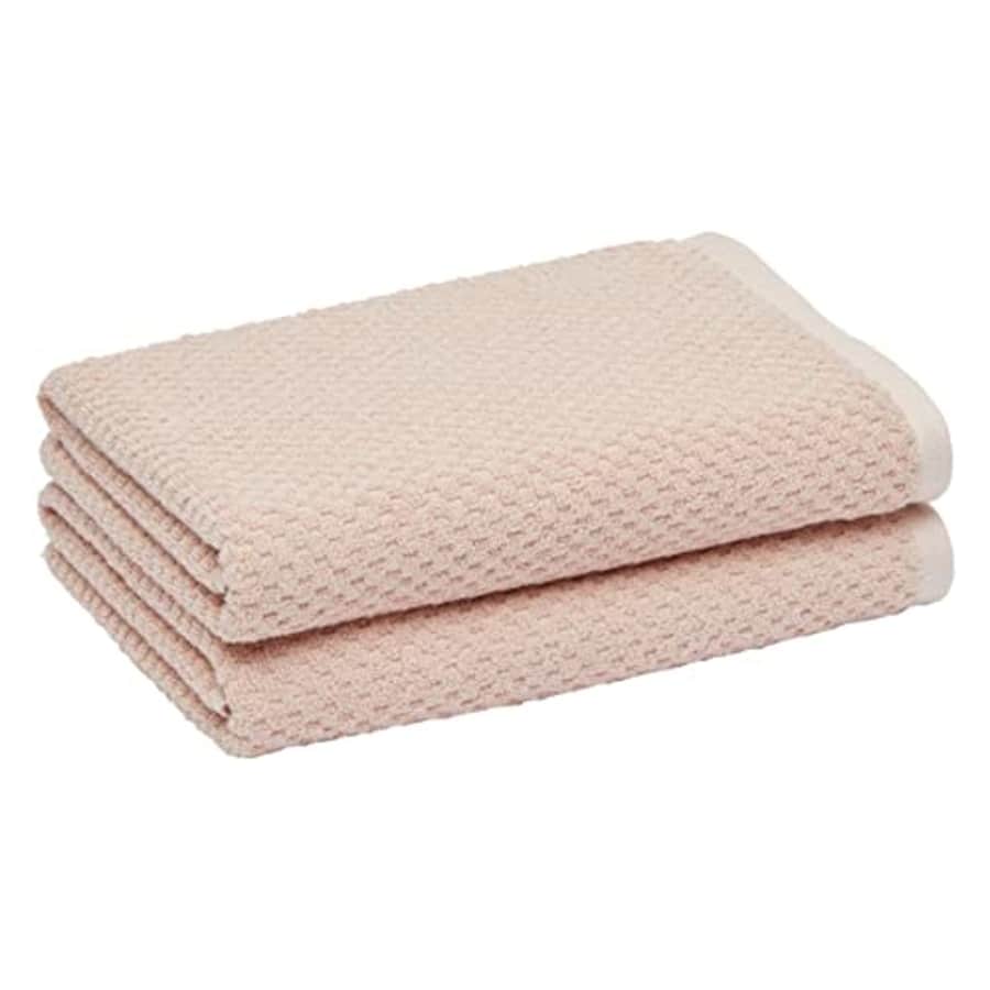 Amazon Basics Odor Resistant Textured Bath Towel, 30 x 54 Inches - 2-Pack, Blush for $17 Amazon Basics Odor Resistant Textured Bath Towel, 30 x 54 Inches - 2-Pack, Blush for $17