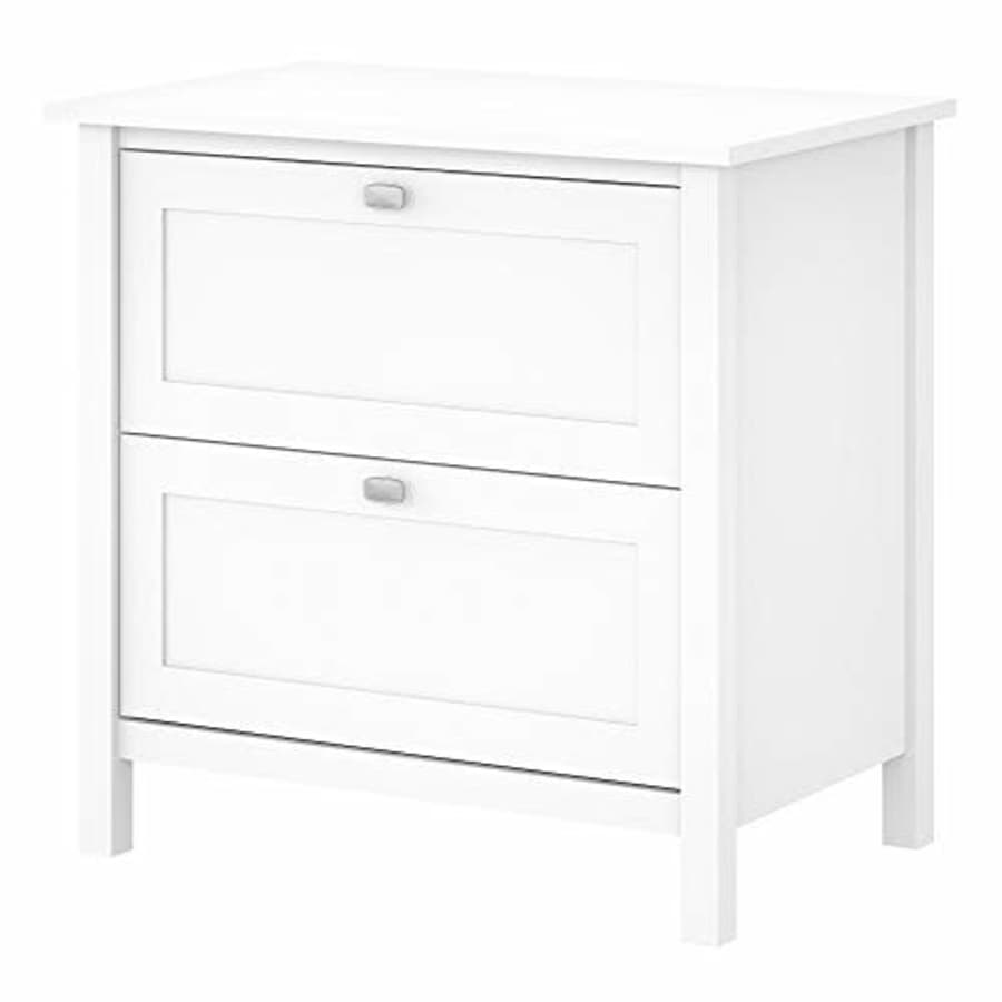Bush Furniture Lateral File Cabinet with Satin Chrome Hardware, Broadview Collection 2 Drawer for $192 Bush Furniture Lateral File Cabinet with Satin Chrome Hardware, Broadview Collection 2 Drawer for $192
