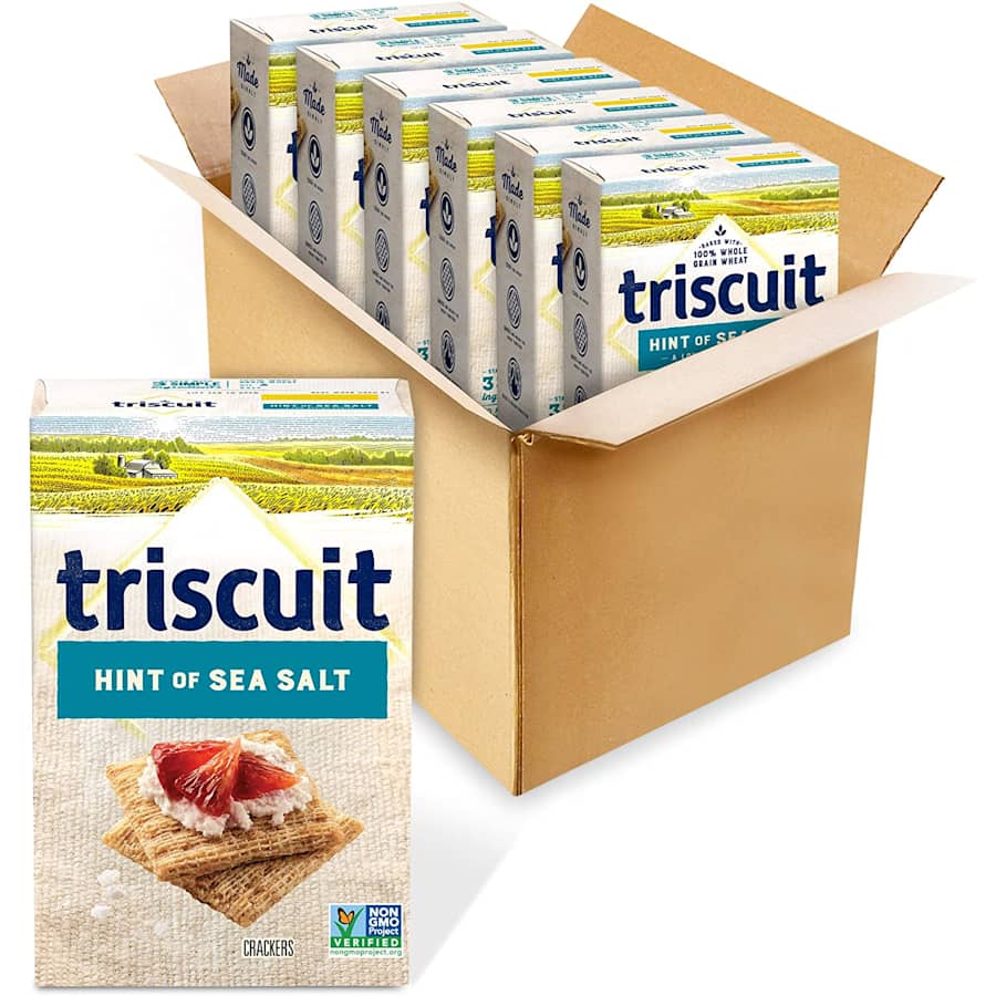 Nabisco Triscuit 8.5-oz. Whole Grain Wheat Crackers 6-Pack for $23