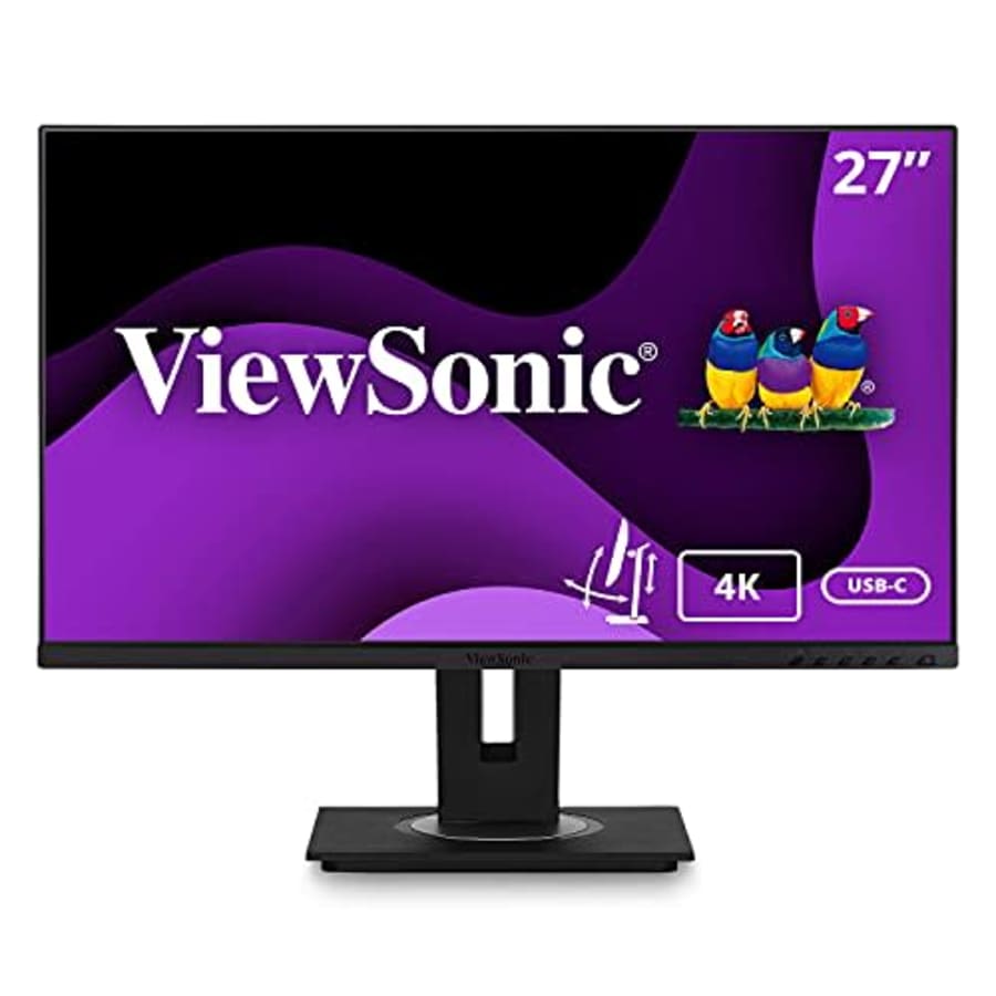 ViewSonic VG2756-4K 27 Inch IPS 4K Docking Monitor with Integrated USB 3.2 Type-C RJ45 HDMI Display for $450