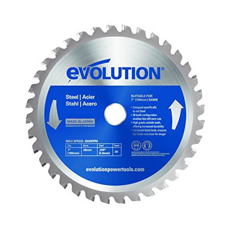 Evolution Power Tools 180BLADEST Steel Cutting Saw Blade, 7-Inch x 36-Tooth for $38